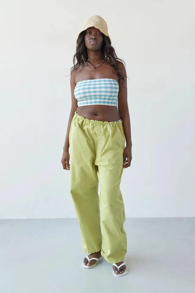 商品Out From Under|Out From Under Printed Longline Bandeau Bikini Top,价格¥38,第1张图片