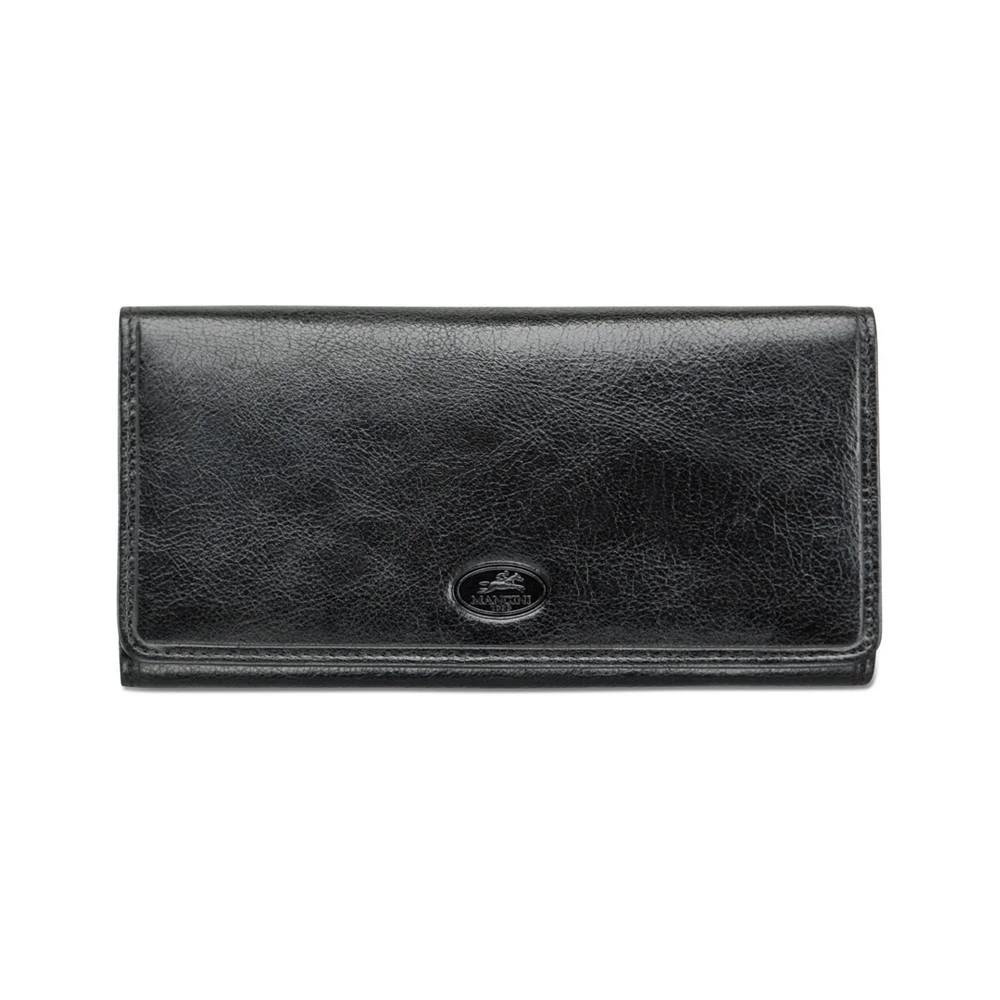 商品Mancini Leather Goods|Equestrian-2 Collection RFID Secure Trifold Wallet,价格¥844,第1张图片
