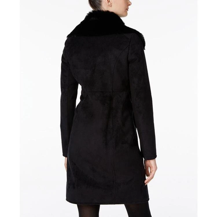 商品Calvin Klein|Double-Breasted Faux-Shearling Walker Coat,价格¥1420,第3张图片详细描述