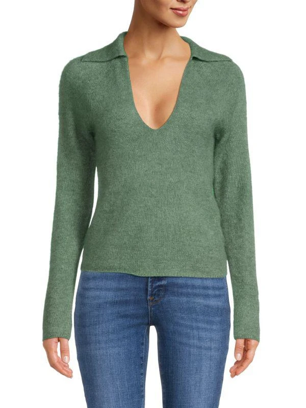 商品Vince|Brushed Alpaca Blend Sweater,价格¥636,第1张图片