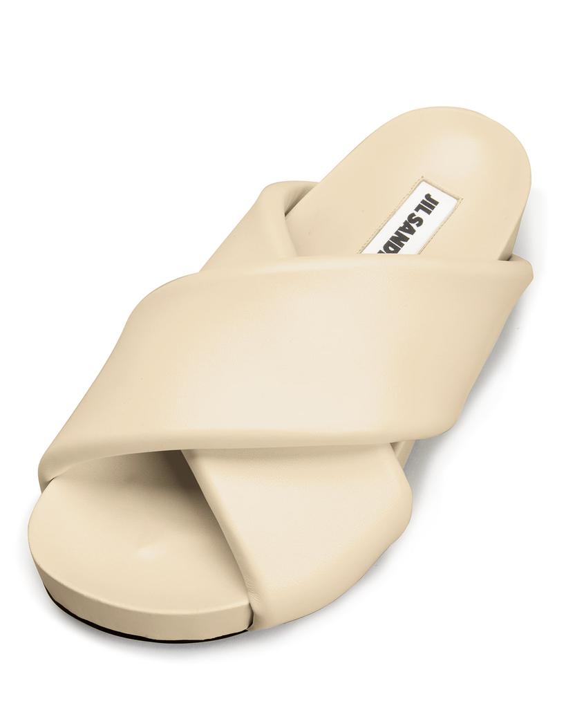 Lambskin Crisscross Slide Sandals商品第4张图片规格展示
