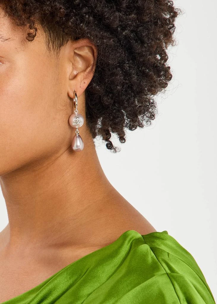 商品Vivienne Westwood|Martha faux pearl-embellished drop earrings,价格¥1504,第2张图片详细描述