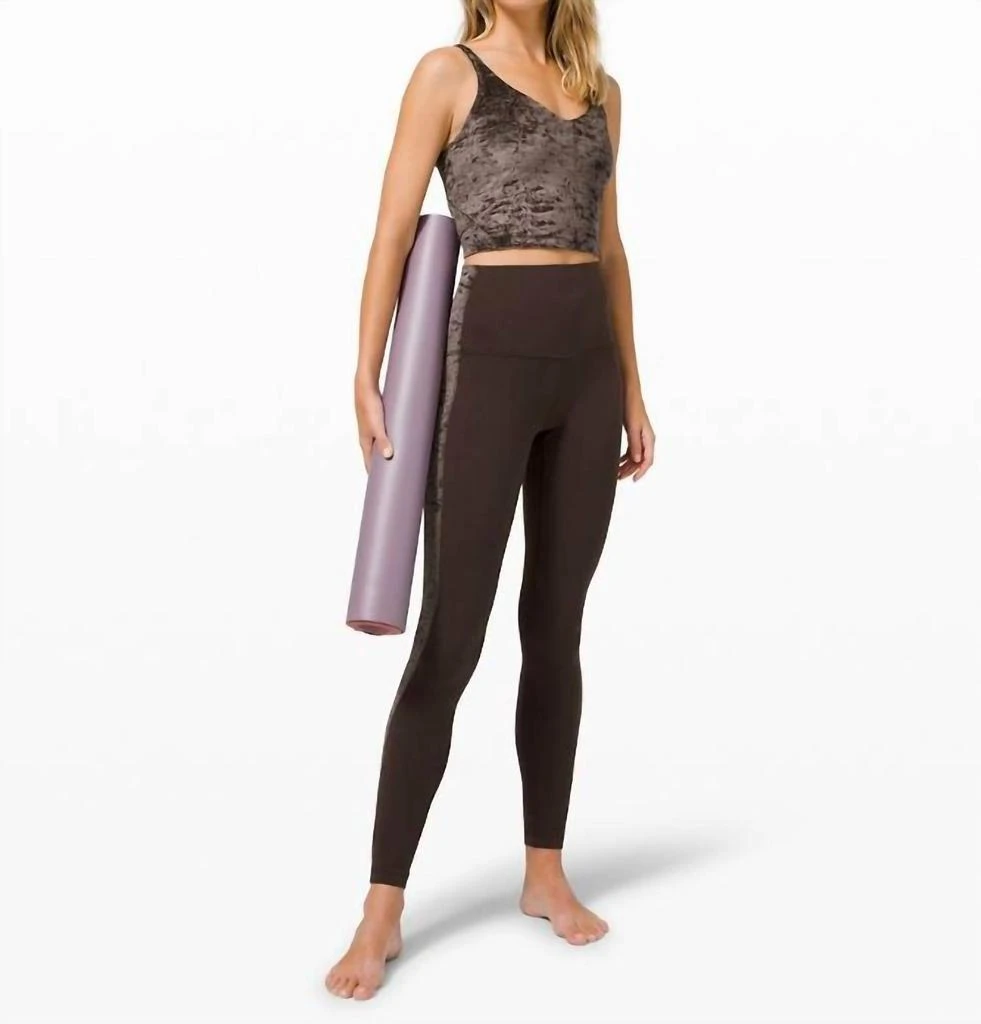 商品Lululemon|Align Super High Rise Pants 28" In Crushed Velvet French Press,价格¥649,第5张图片详细描述