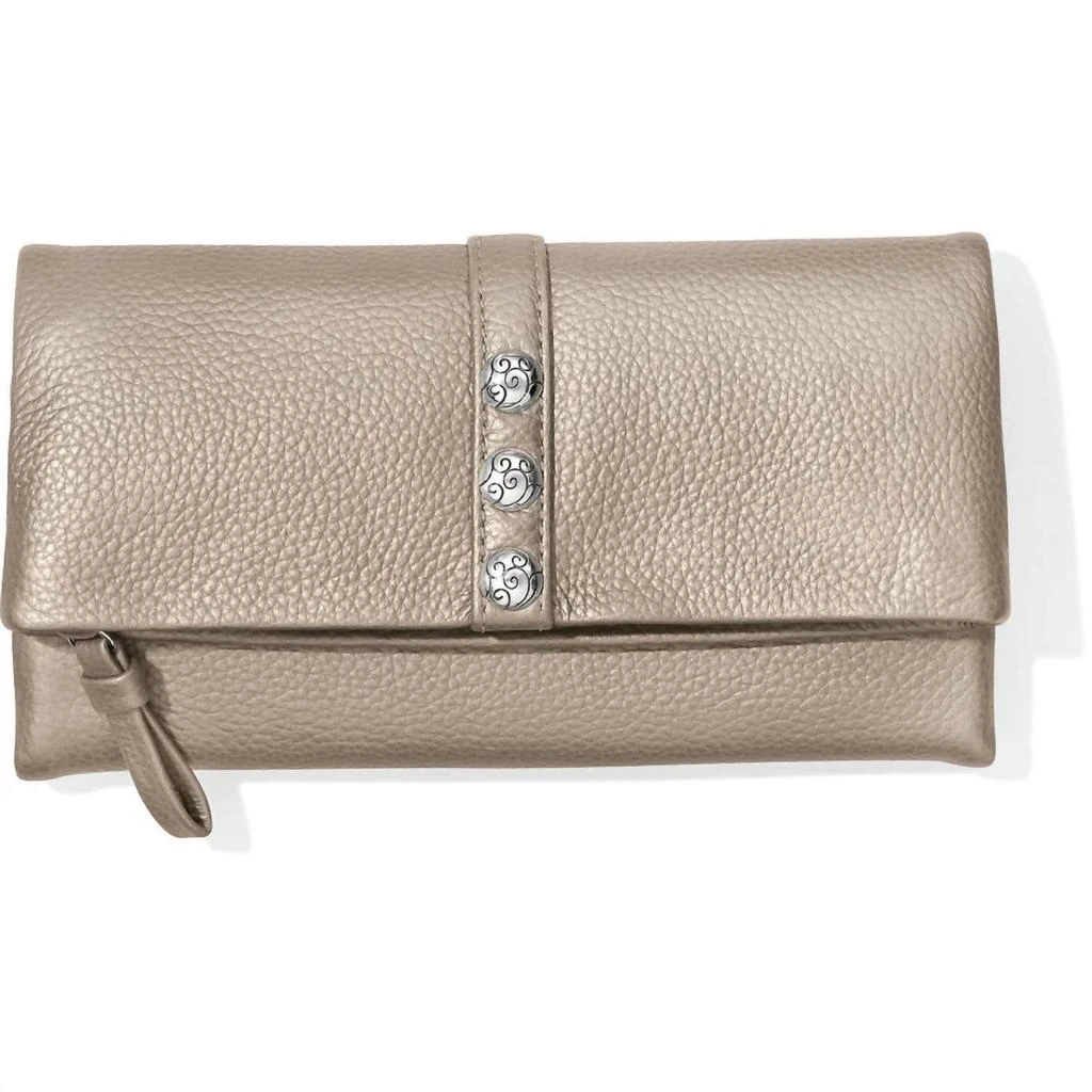 商品Brighton|Women's Large Wallet In Zinc Pearl,价格¥780,第1张图片