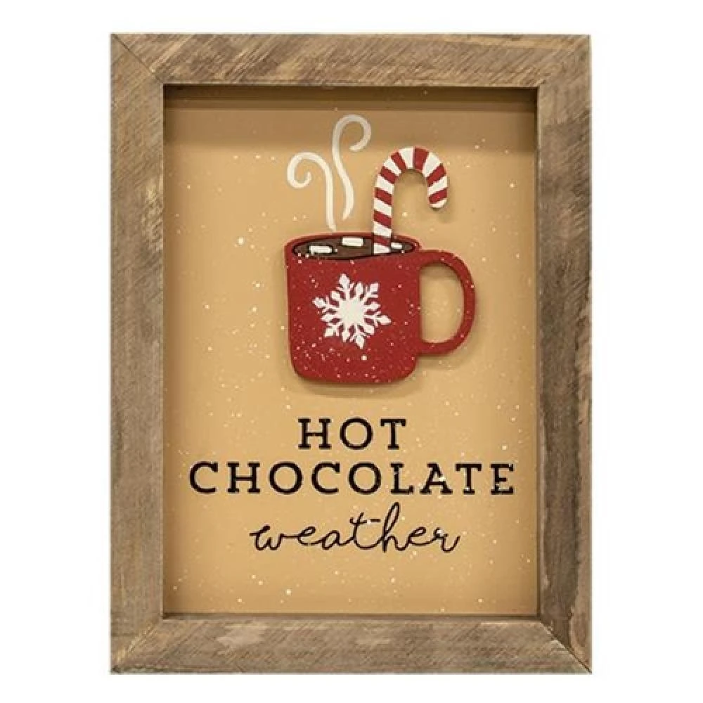 商品HomeGifo|Hot Chocolate Framed Sign,价格¥366,第1张图片