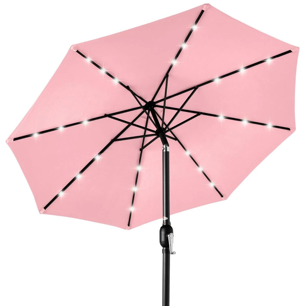商品Best Choice Products|10ft Solar LED Lighted Patio Umbrella w/ Tilt Adjustment, UV-Resistant Fabric,价格¥625,第1张图片