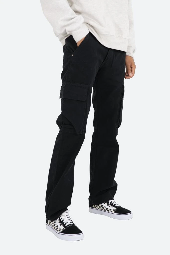 V193 Cargo Snap Baggy Denim - Black 商品