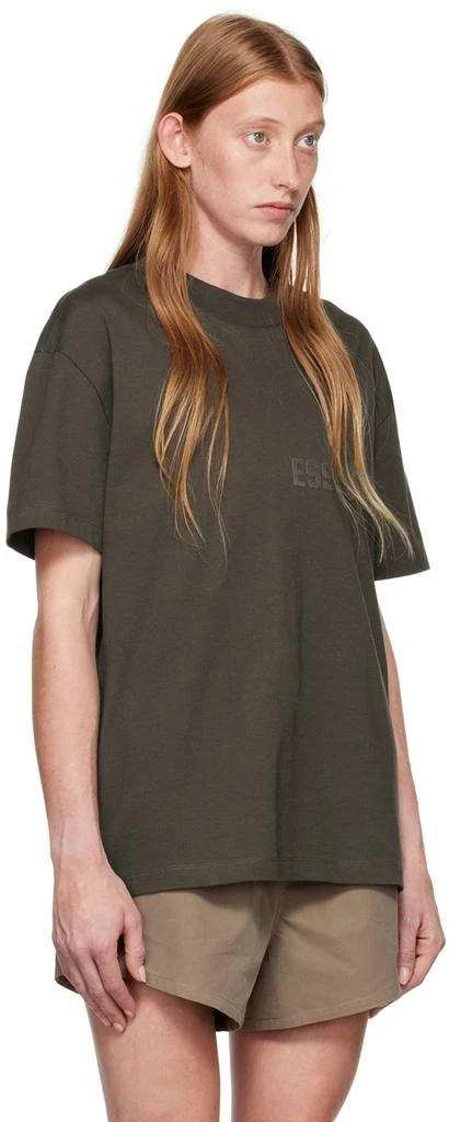 商品Essentials|Gray Flocked T-Shirt,价格¥309,第2张图片详细描述