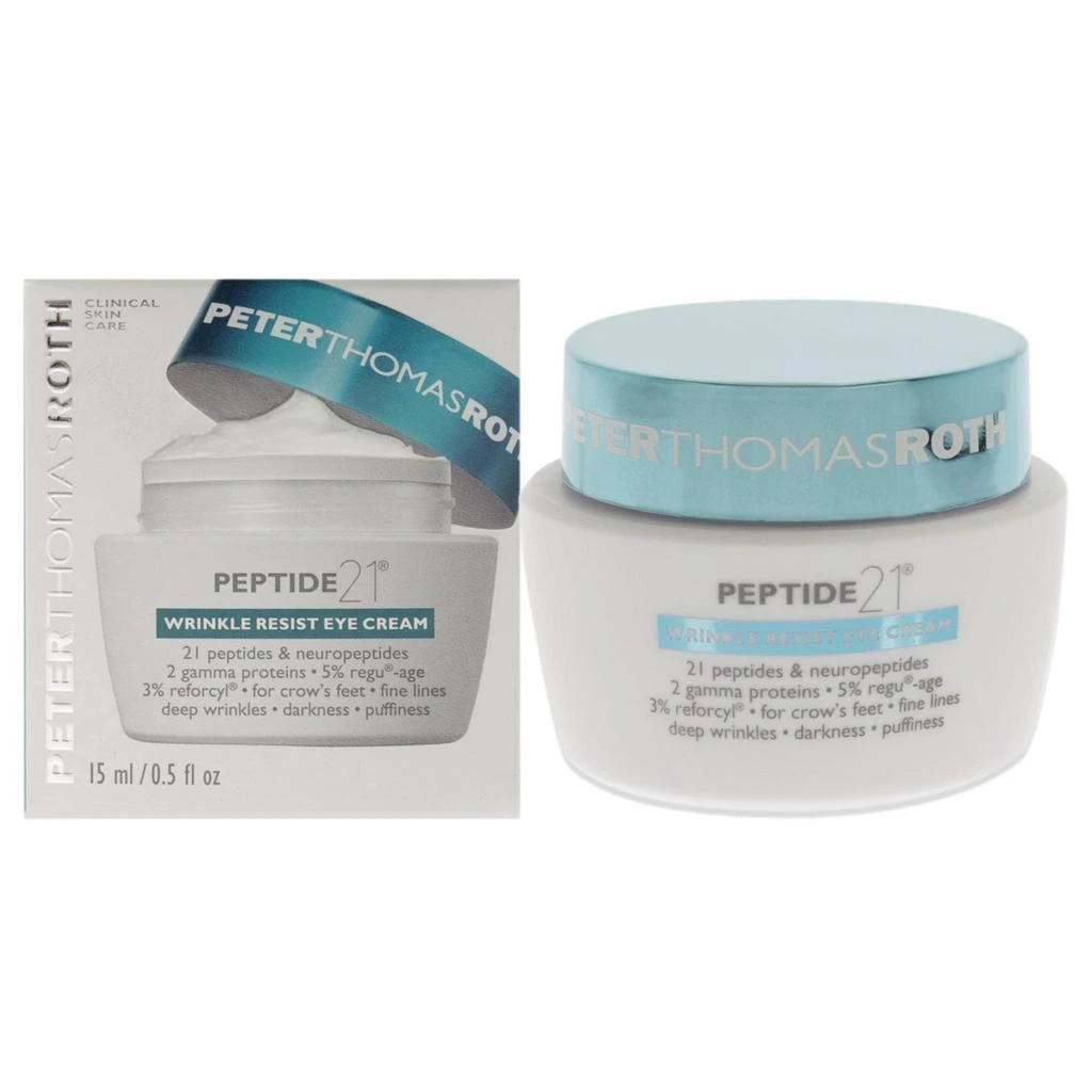 商品Peter Thomas Roth|Peptide 21 Wrinkle Resist Eye Cream by Peter Thomas Roth for Unisex - 0.5 oz Cream,价格¥410,第1张图片