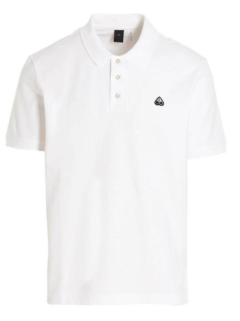 商品Moose Knuckles|Moose Knuckles Pique Logo Embroidered Polo Shirt,价格¥1050,第1张图片