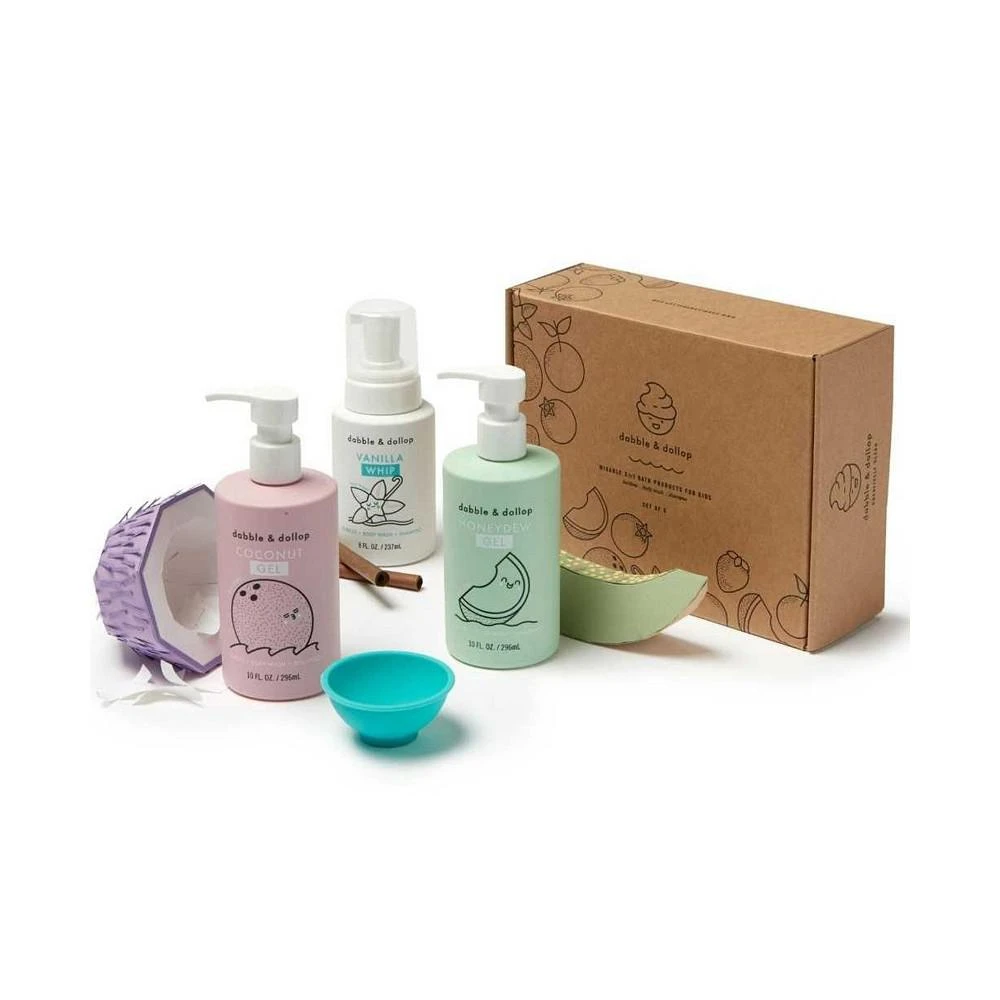 商品Dabble & Dollop|A Day at the Beach - Coconut, Vanilla & Honeydew Bath Set,价格¥339,第2张图片详细描述