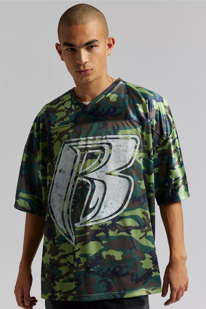 【希少】Ruff Ryders フットボールシャツ Urban Outfitters Ruff Ryders Football Jersey Mesh Tee - T