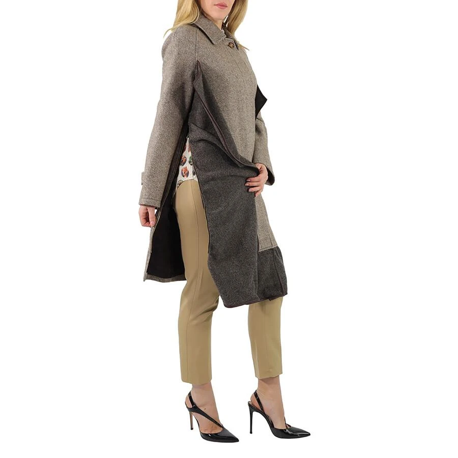 商品Burberry|Scarf Detail Wool Mohair Tweed Car Coat,价格¥5901,第3张图片详细描述