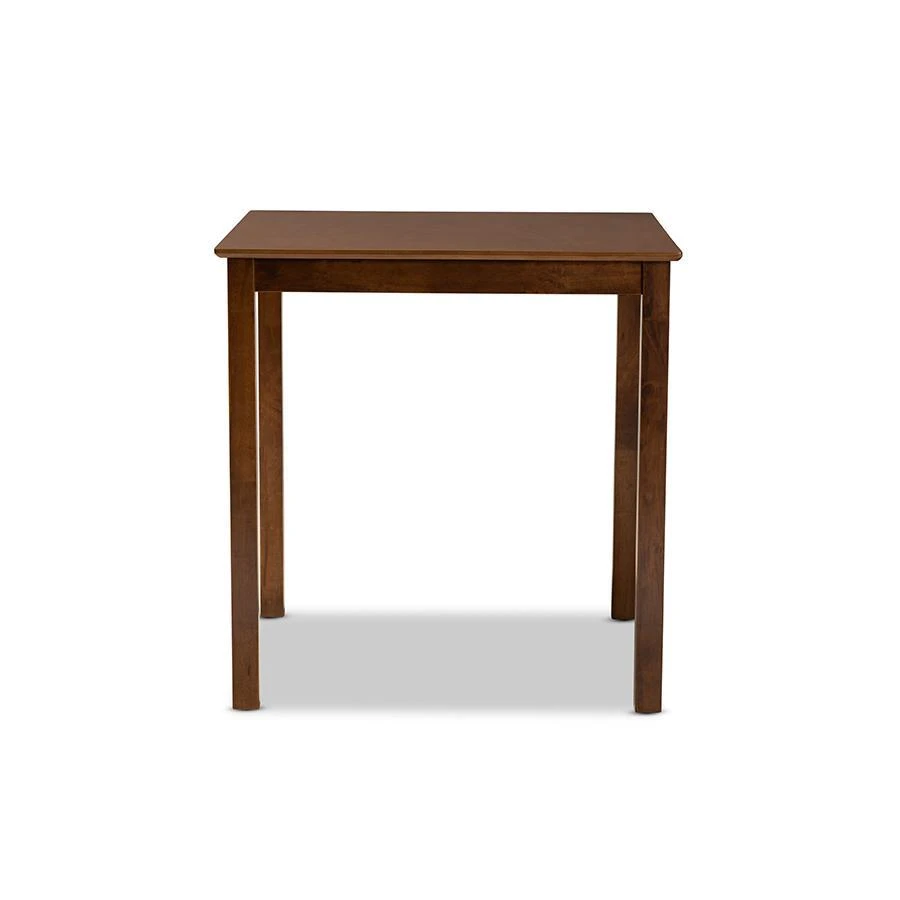 商品Baxton Studio|Walnut Brown Finished Wood Counter Height Pub Table,价格¥1762,第2张图片详细描述