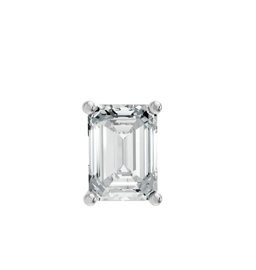 商品AAMIAA|Aamiaa - Women's Emerald Shape 4 Prong Push Back Studs,价格¥2420,第2张图片详细描述