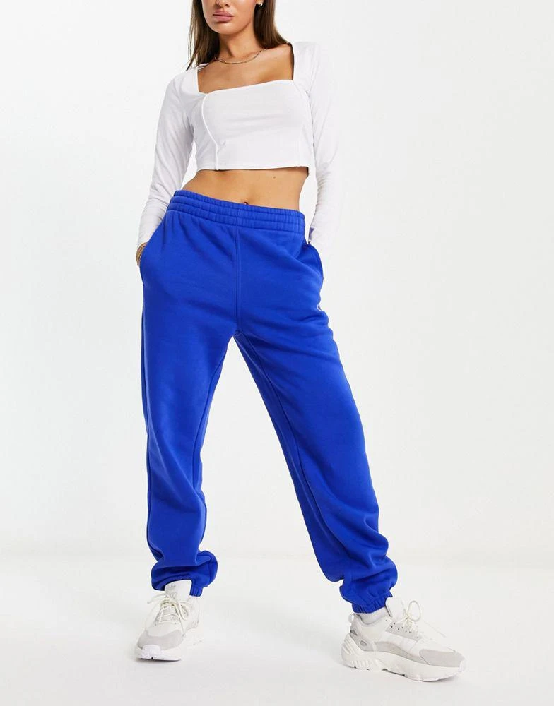 商品Adidas|adidas Originals trefoil essentials joggers in blue,价格¥364,第4张图片详细描述