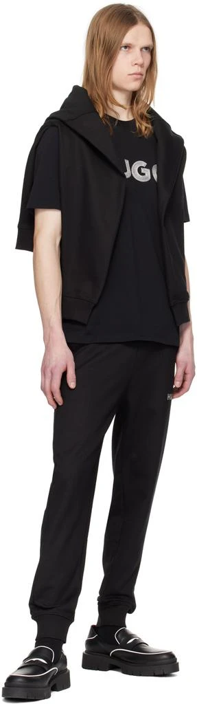 商品Hugo Boss|Black Embroidered Sweatpants,价格¥1178,第4张图片详细描述