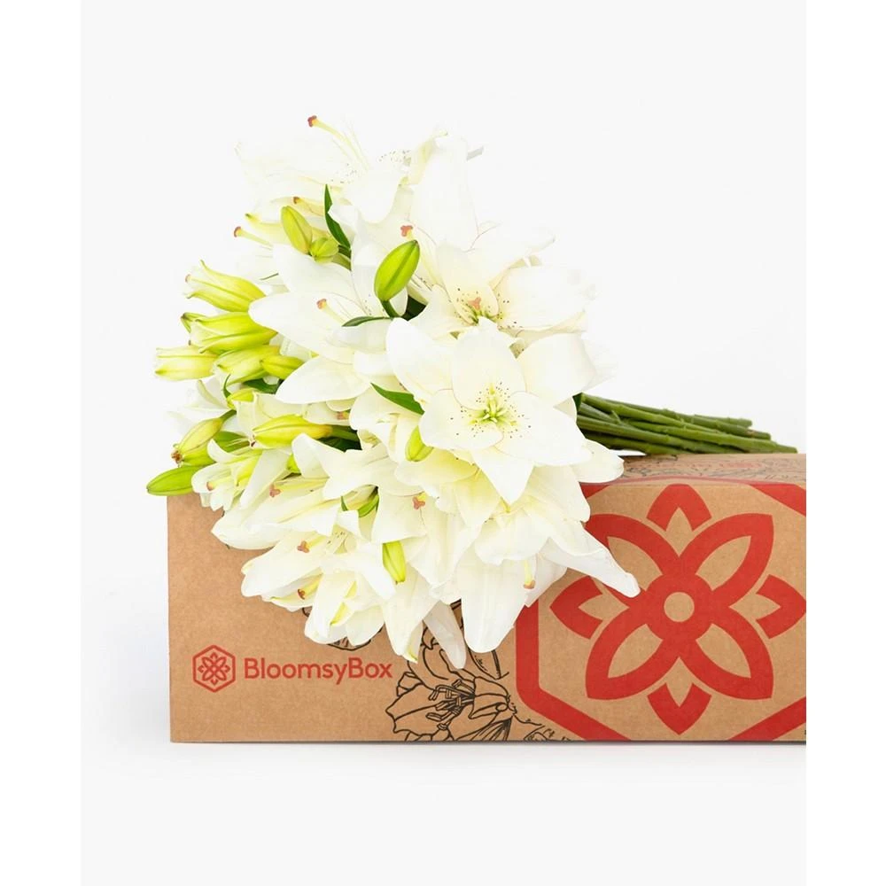 商品BloomsyBox|Casablanca White Lilies Fresh Flower Bouquet,价格¥456,第4张图片详细描述