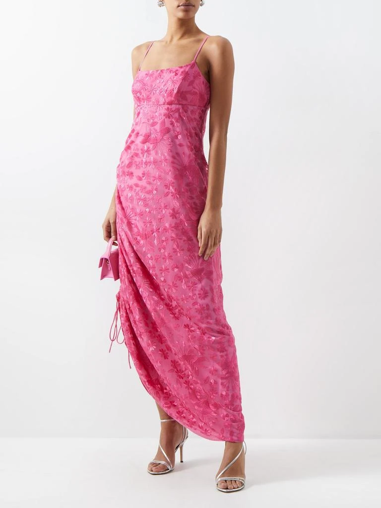 商品Staud|Destiny floral-embroidered tulle gown,价格¥2417,第2张图片详细描述