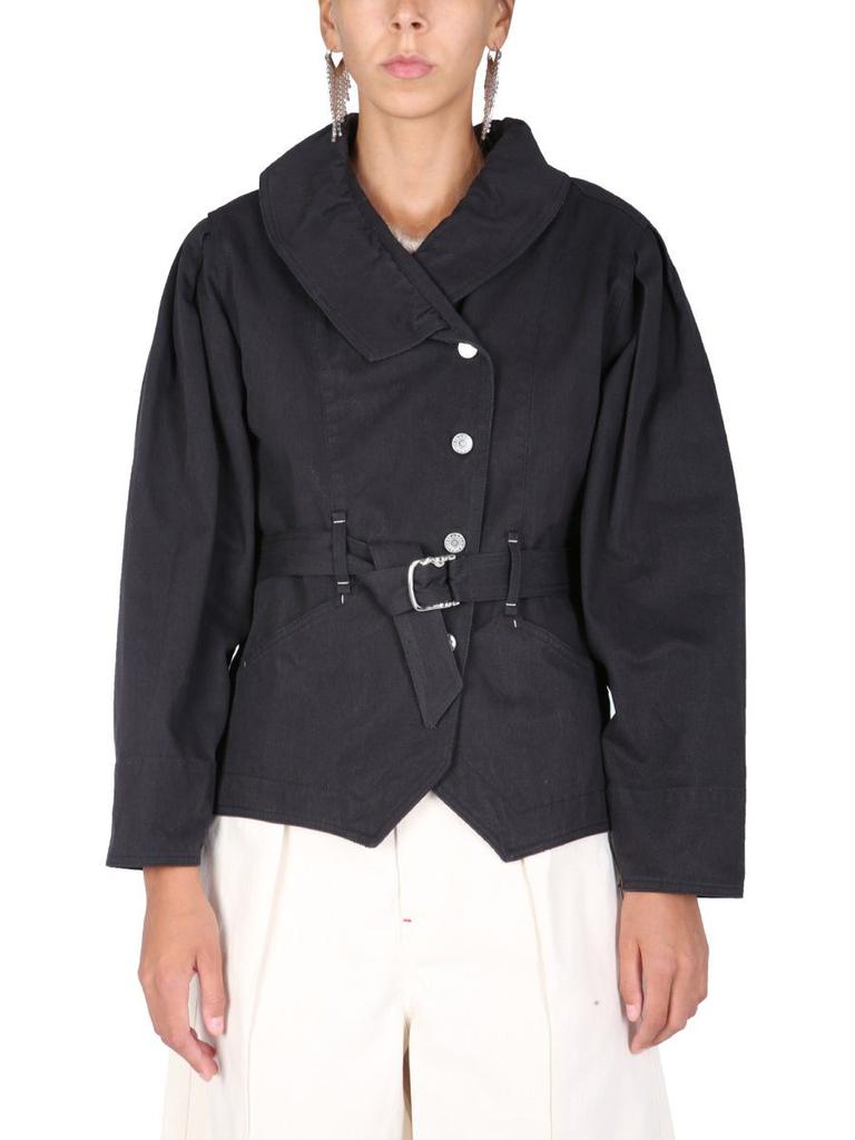 Isabel Marant Womens Black Outerwear Jacket商品第1张图片规格展示