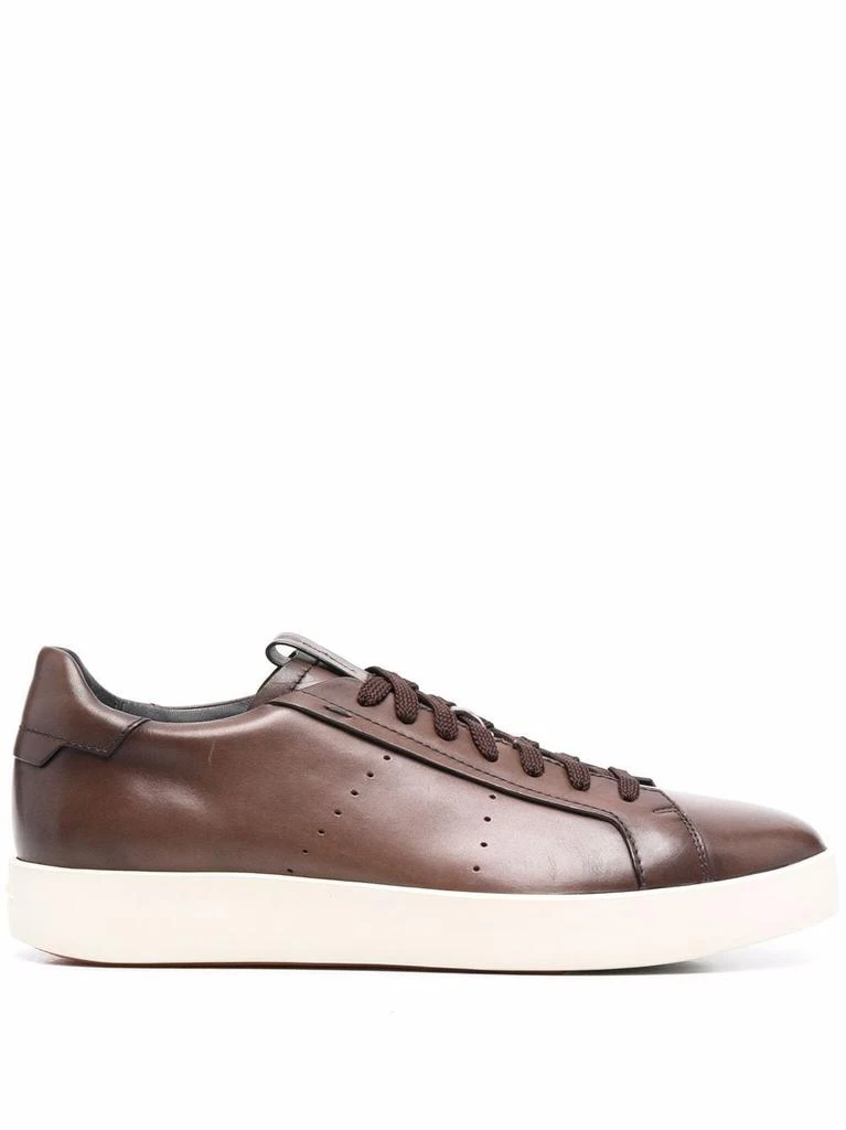 商品Santoni|SANTONI LEATHER SNEAKERS,价格¥2765,第1张图片