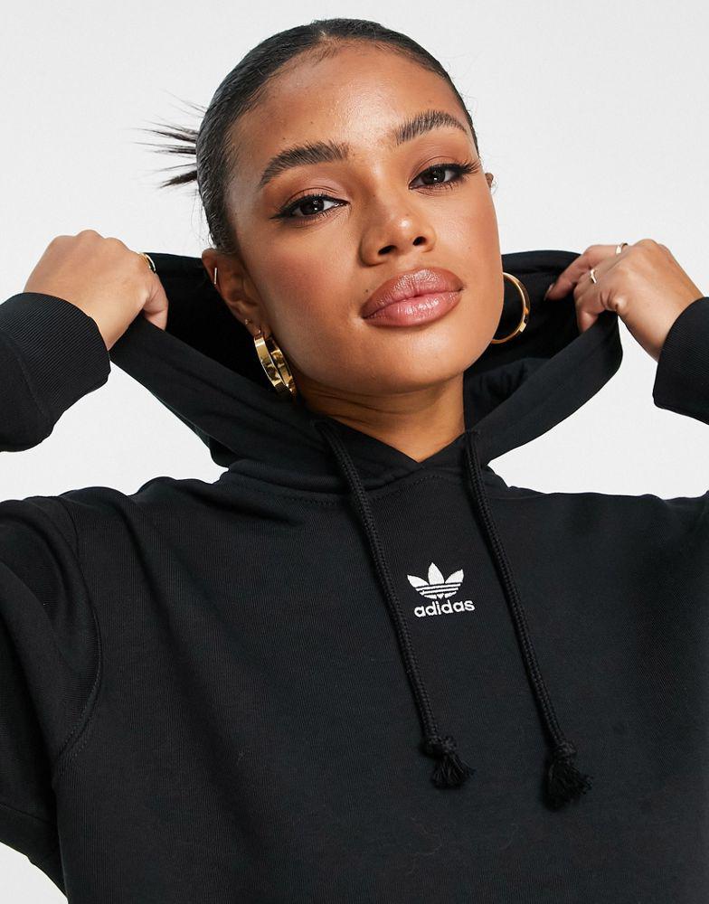adidas Originals Essentials fleece hoodie in black商品第3张图片规格展示