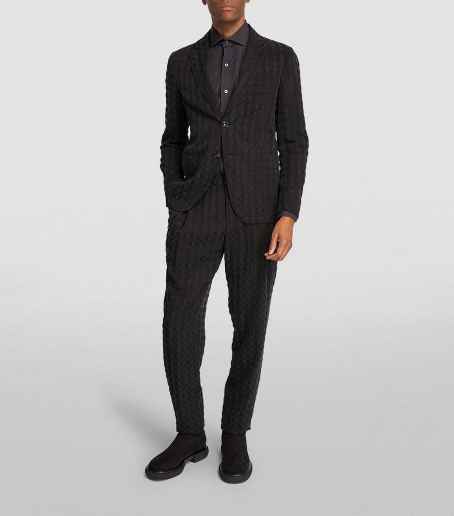 商品Giorgio Armani|Textured Trousers,价格¥7237,第4张图片详细描述