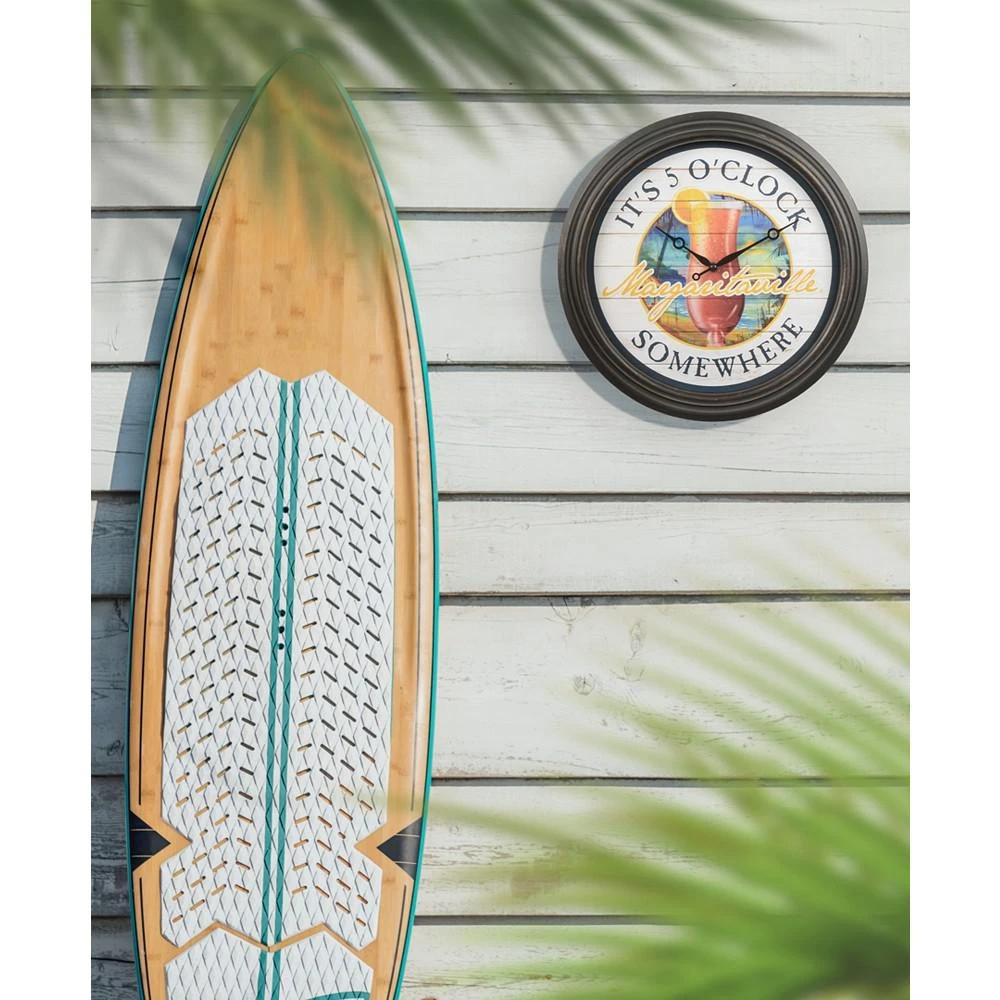 商品La Crosse Technology|433-3841Mv7 15.75" 5 O'Clock Somewhere Margaritaville Indoor, Outdoor Quartz Analog Wall Clock,价格¥312,第3张图片详细描述