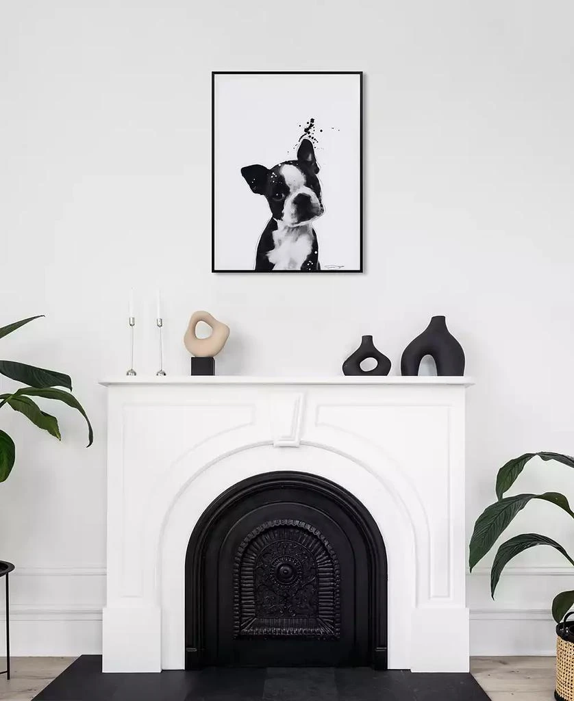 商品Empire Art Direct|"Boston Terrier" Pet Paintings on Printed Glass Encased with A Black Anodized Frame, 24" x 18" x 1",价格¥935,第3张图片详细描述