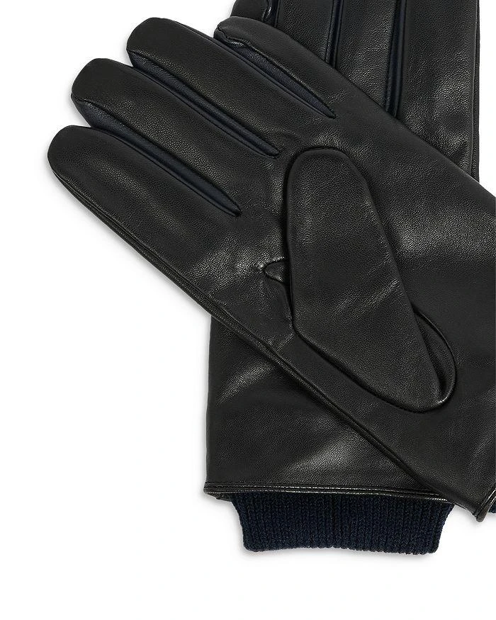 商品Ted Baker London|Leather Gloves With Ribbed Cuff,价格¥966,第2张图片详细描述