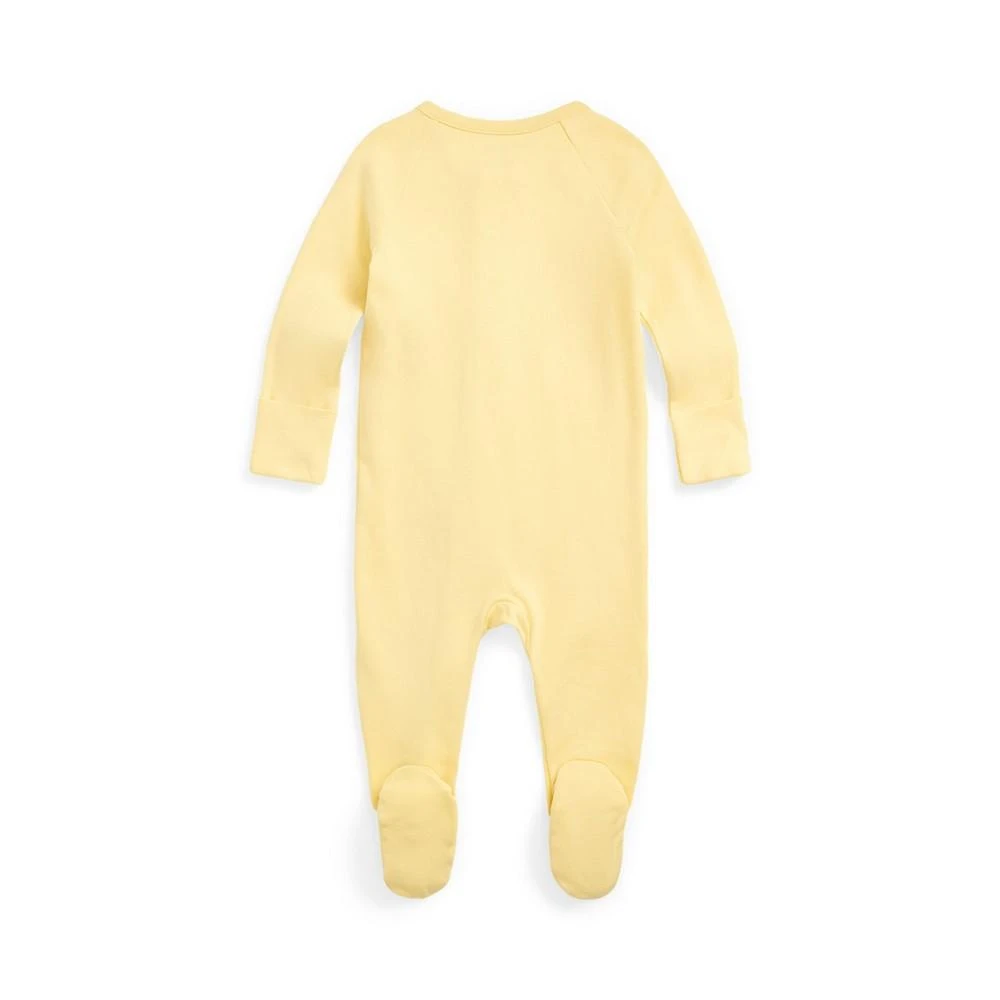 商品Ralph Lauren|Baby Boys Cotton Interlock Footed Zip Coverall,价格¥178,第2张图片详细描述