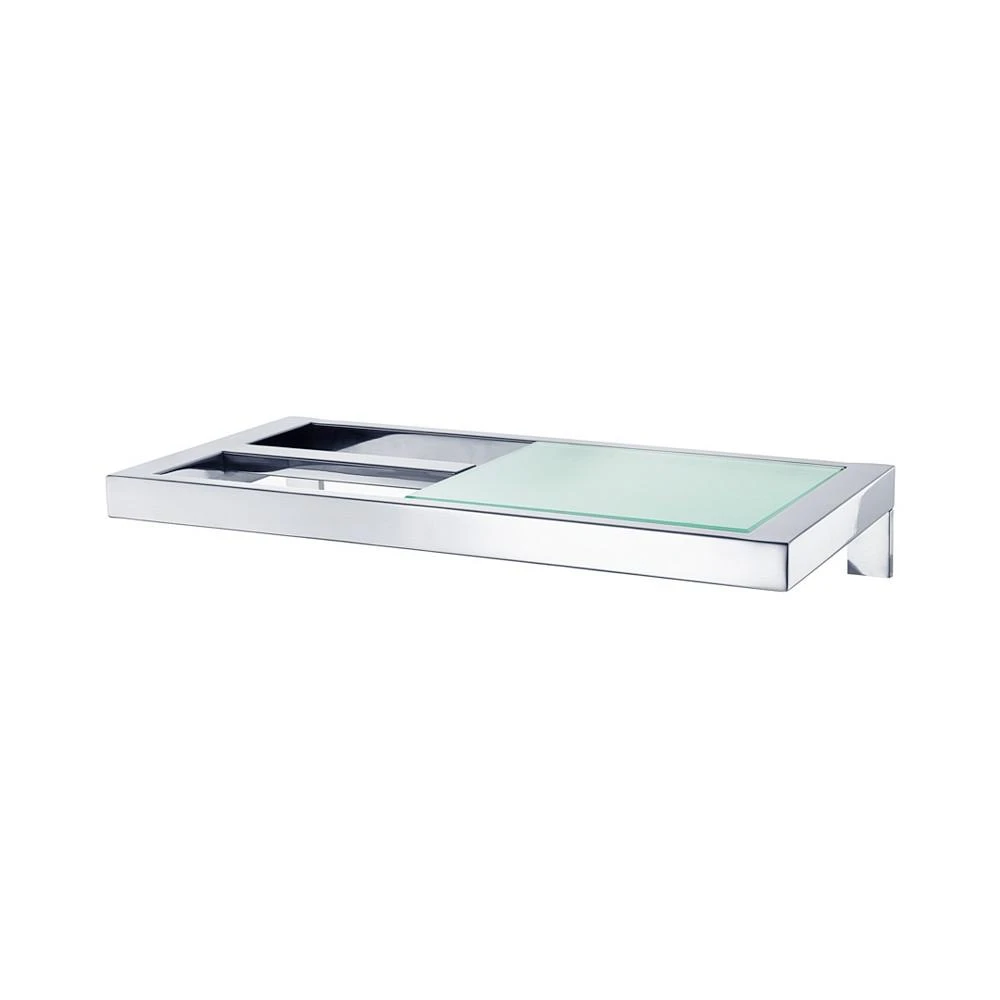 商品blomus|Wall Mounted Toilet Paper Holder - W/Glass Shelf - Polished - Menoto,价格¥1020,第1张图片