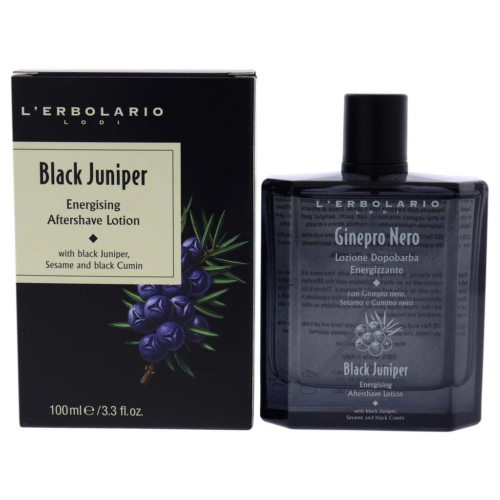 商品LErbolario|Black Juniper Energising Aftershave Lotion by  for Unisex - 3.3 oz After Shave Lotion,价格¥267,第1张图片