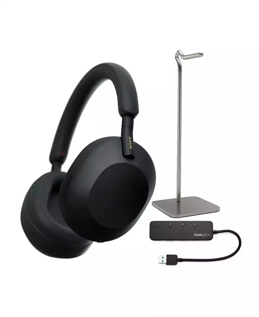 商品SONY|WH-1000XM5 Wireless Noise Canceling Over-Ear Headphones (Black) Bundle,价格¥2977,第1张图片