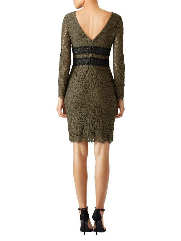 商品Diane von Furstenberg|Plunging Neckline Lace Sheath Mini Dress,价格¥1210,第2张图片详细描述