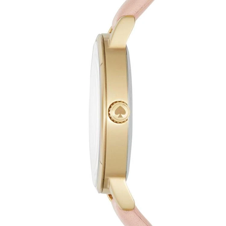 商品Kate Spade|Women's Metro Pink Leather Strap Watch 34mm KSW1310,价格¥584,第3张图片详细描述