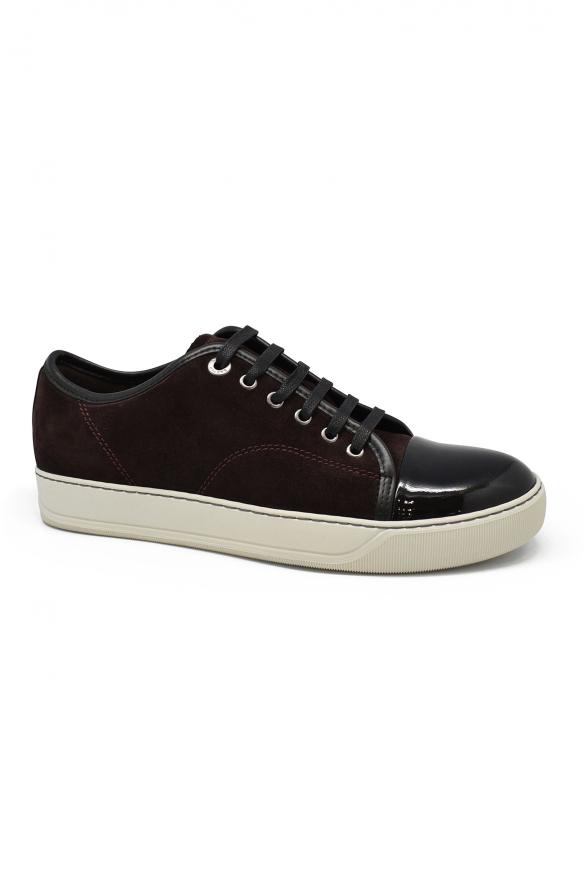 Luxury Sneakers For Men   Lanvin Dbb1 Brown Suede Sneakers商品第2张图片规格展示