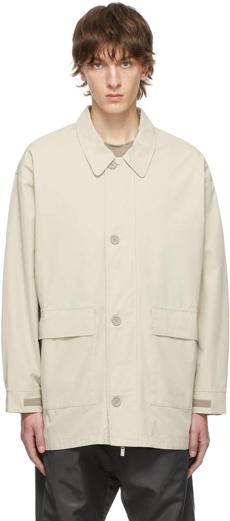 Beige Cotton Jacket商品第1张图片规格展示