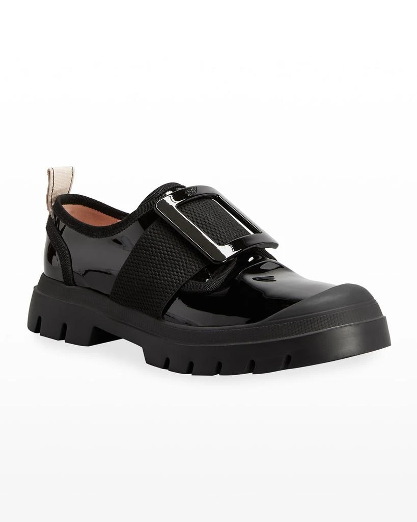 商品Roger Vivier|Vivier Desert Shiny Buckle Low Booties,价格¥7682,第2张图片详细描述