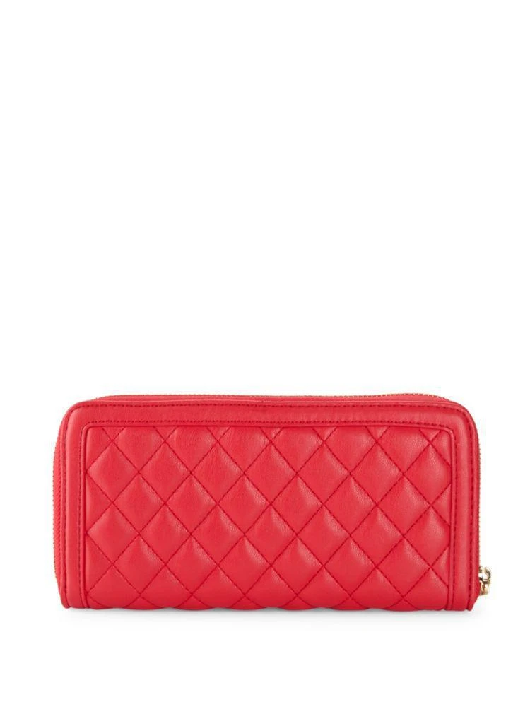 商品Moschino|Quilted Faux Leather Continental Wallet,价格¥629,第3张图片详细描述