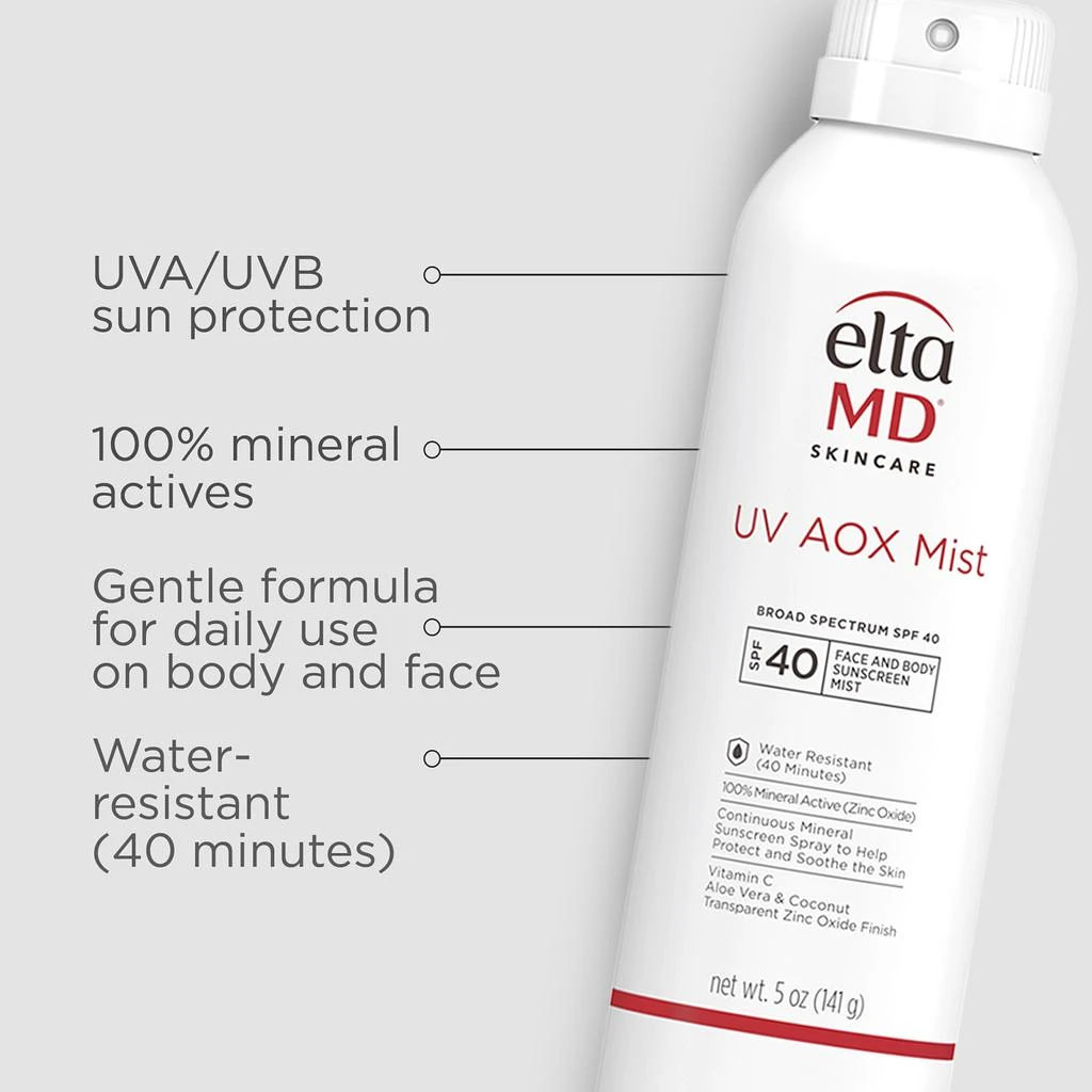 商品EltaMD|EltaMD UV AOX Mist Broad Spectrum SPF 40,价格¥379,第2张图片详细描述