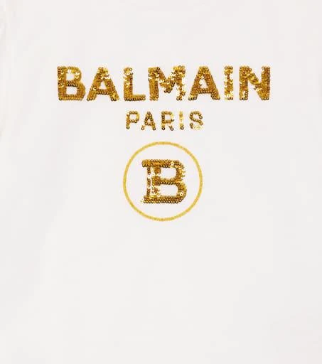 商品Balmain|Baby logo cotton-jersey T-shirt,价格¥1007,第3张图片详细描述