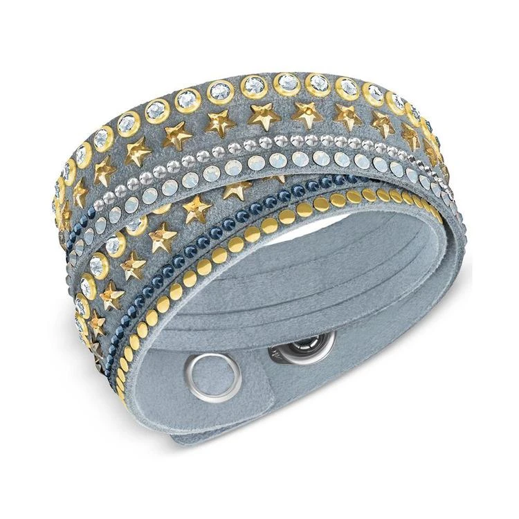 商品Swarovski|Gold-Tone Multi-Stone & Stars Blue Fabric Wrap Bracelet,价格¥519,第1张图片