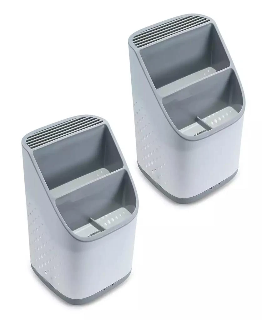 商品Cheer Collection|2 Pack Utensil Organizer and Drying Rack with Drip Tray,价格¥311,第1张图片