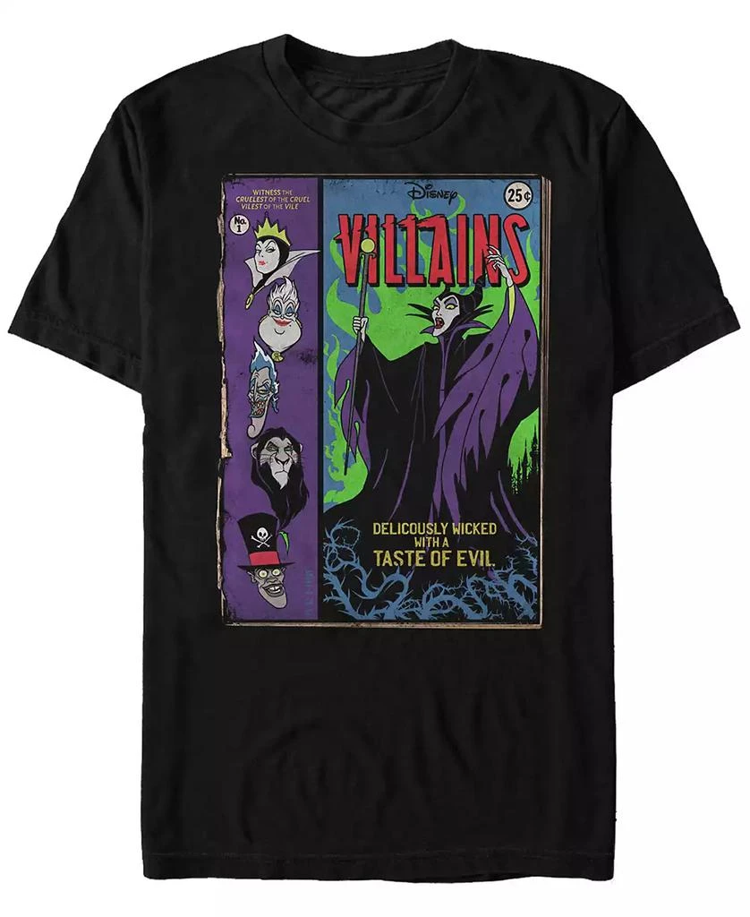 商品Disney|Disney Men's Villains Comic Book Cover, Short Sleeve T-Shirt,价格¥188,第1张图片