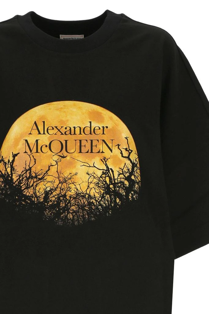 商品Alexander McQueen|Alexander McQueen Logo Printed Crewneck T-Shirt,价格¥2249,第3张图片详细描述