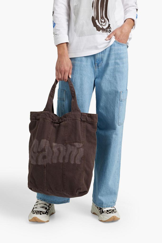 商品Ganni|Printed denim tote,价格¥644,第4张图片详细描述