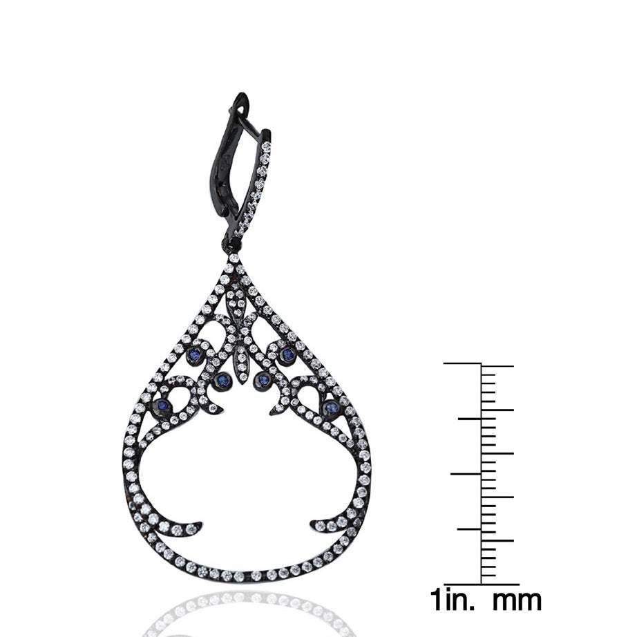 商品Suzy Levian|Suzy Levian Pave Cubic Zirconia Sterling Silver Earrings,价格¥3358,第5张图片详细描述