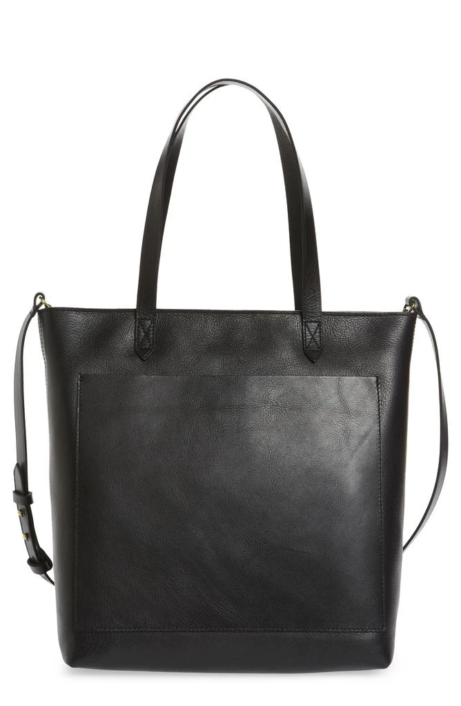 商品Madewell|The Zip-Top Medium Transport Leather Tote,价格¥1025,第1张图片