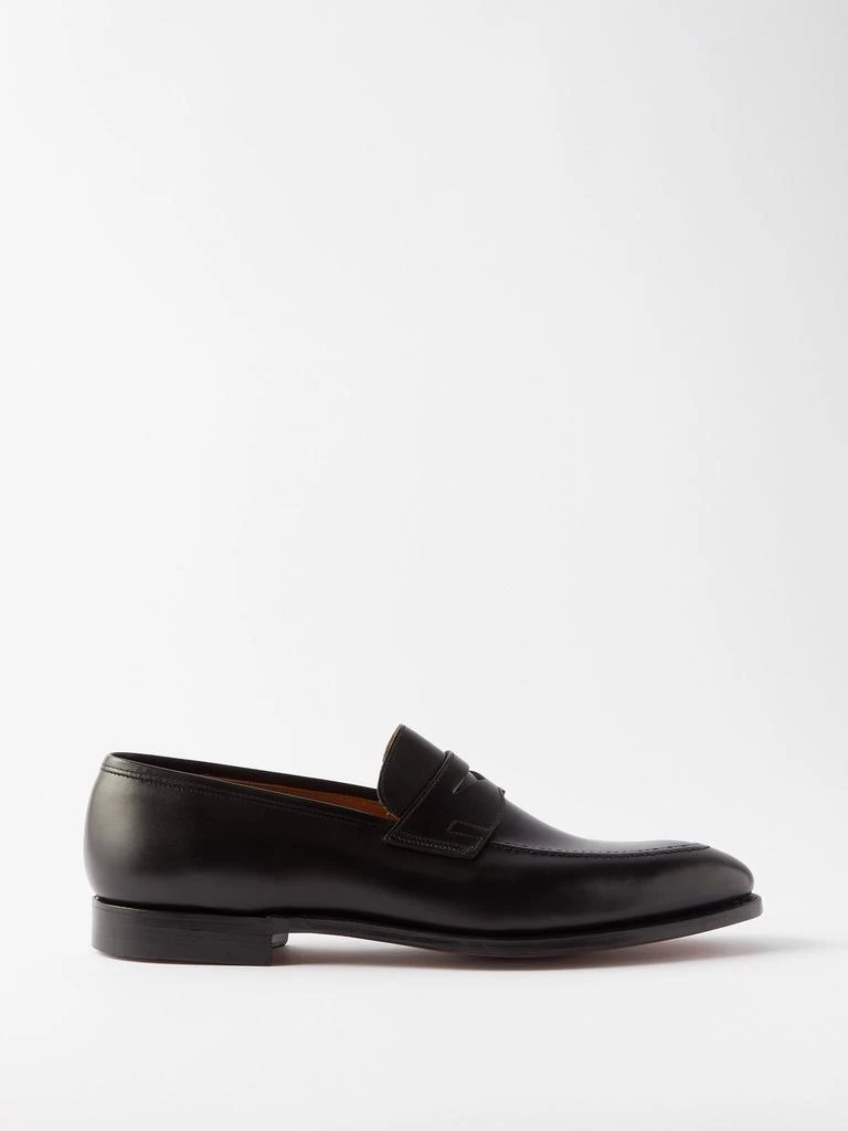 商品Crockett & Jones|Sydney leather loafers,价格¥5124,第1张图片